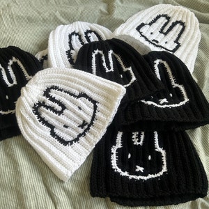 Crochet Miffy Beanie Pattern, Autumn Winter accessories, Crochet Tutorial, Miffy Bunny