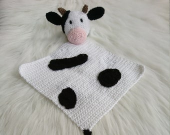 MODELLO ALL'UNCINETTO: Bertha la mucca, PDF NL Schema all'uncinetto, Panno per coccole, Panno per coccole, Panno per tuttel, Peluche per bambini, Mucca, Modello