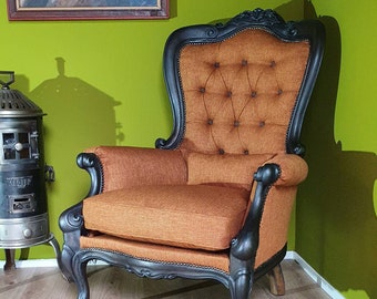 Anitque loungechair, Victorian chair, old is new, quality chair, loungechair, armchair, classic chair,