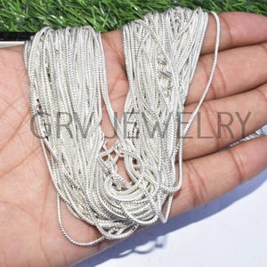 Silverpläterad oval kedjehalsband – Smycken i lager, missfärgningsbeständig (40 cm 45 cm 50 cm, 51 cm)