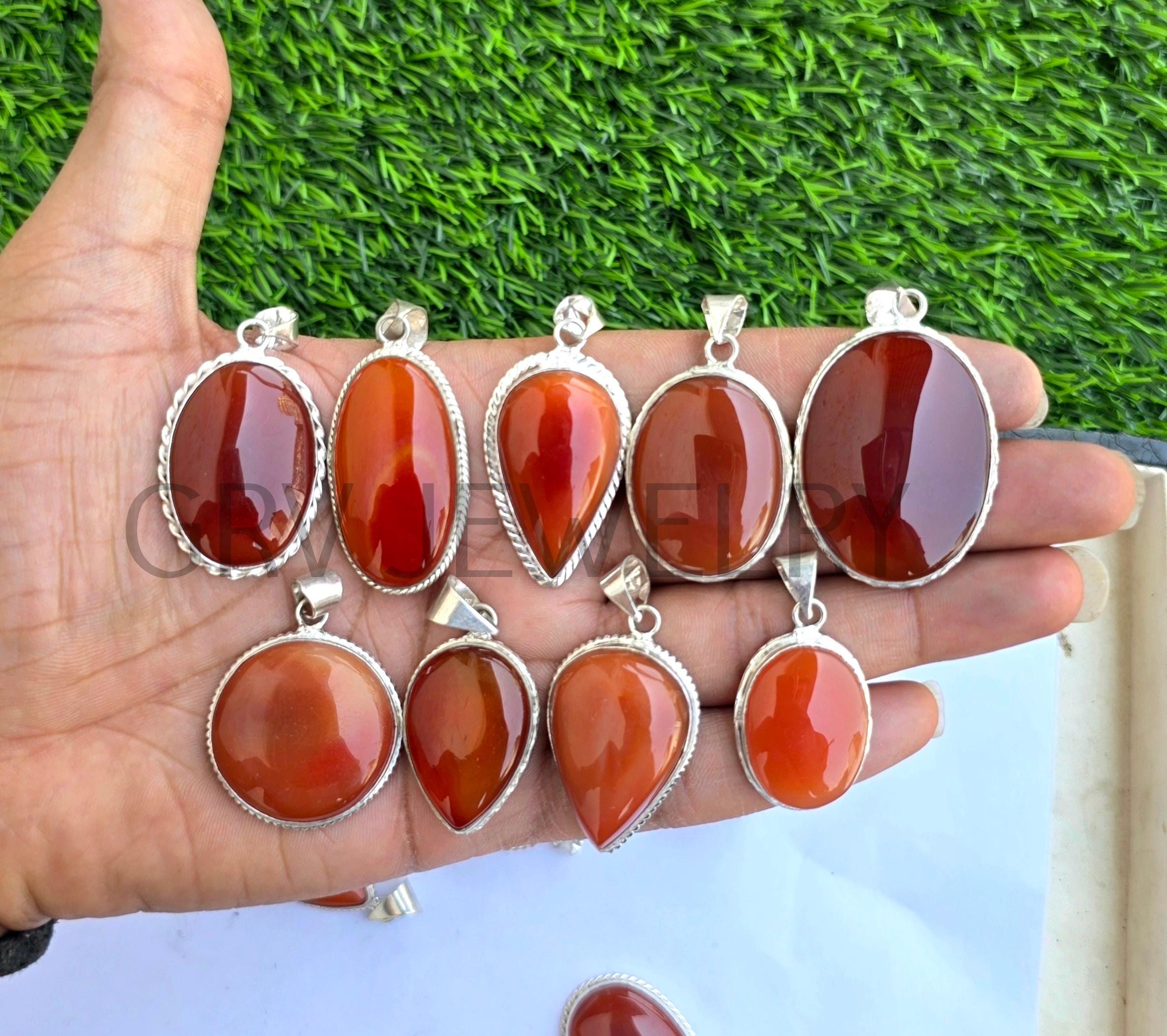 カーネリアンのネックレス - Etsy 日本