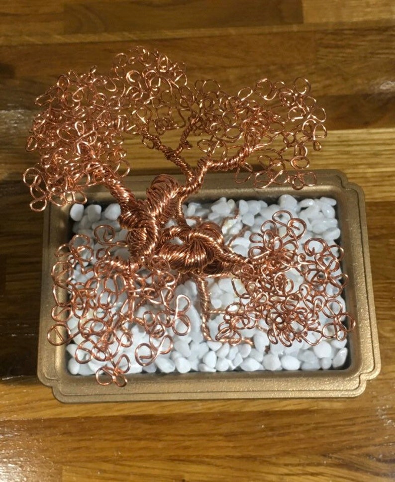 Bonsai Copper Wire Tree Sculpture 2020 Etsy UK