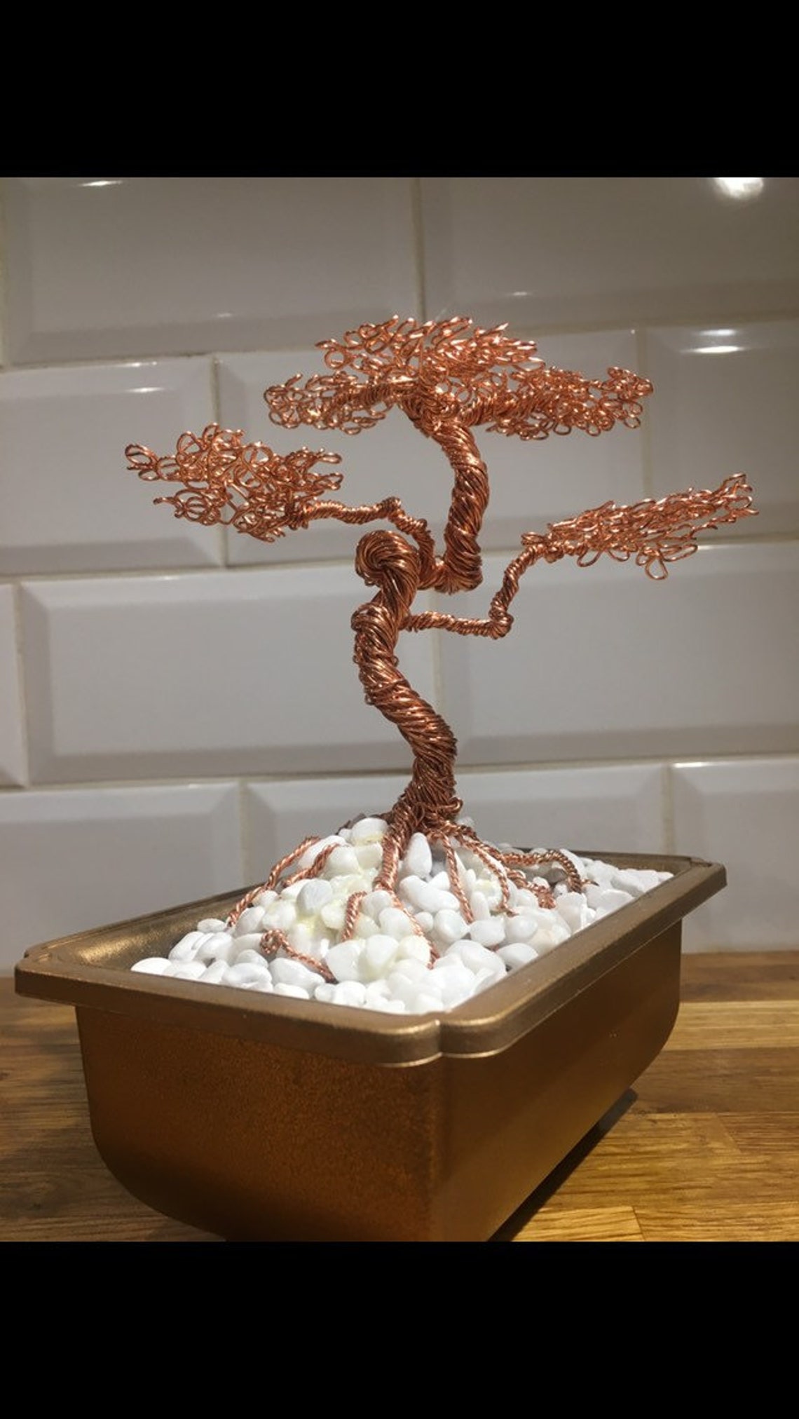 Bonsai Copper Wire Tree Sculpture 2020 Etsy