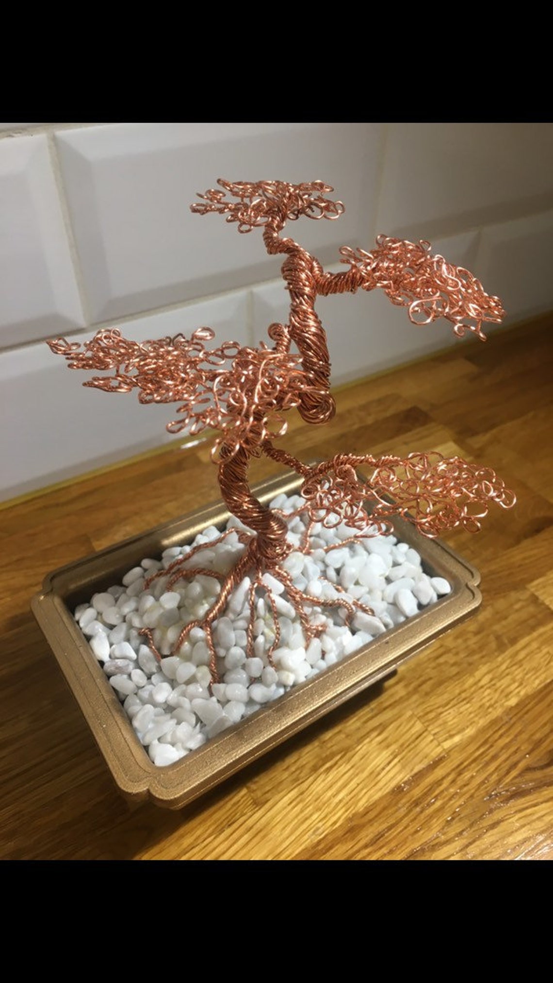 Bonsai Copper Wire Tree Sculpture 2020 Etsy