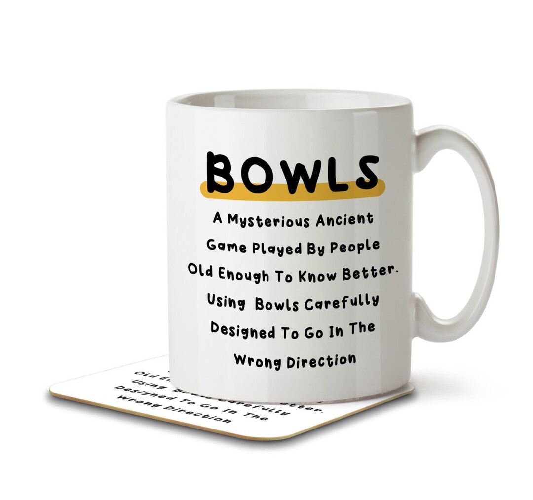 Bowls Definition Mug and Coaster Etsy UK