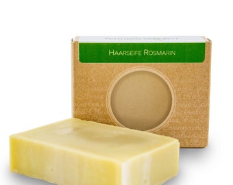 Vegan hair soap rosemary with shea butter