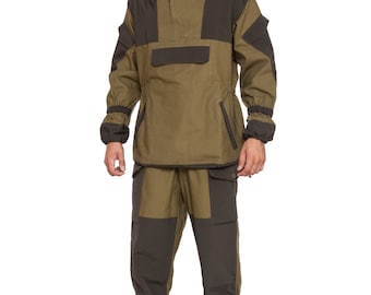 Uniforme Gorka 4 | Uniforme militaire d'été | Combinaison tactique Anorak | Veste et pantalon style militaire | Uniforme d'airsoft | Tenue de combat de l'armée