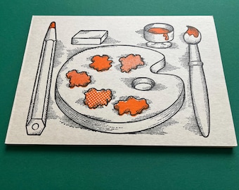 Vintage schetsboek 1980, 40 vellen