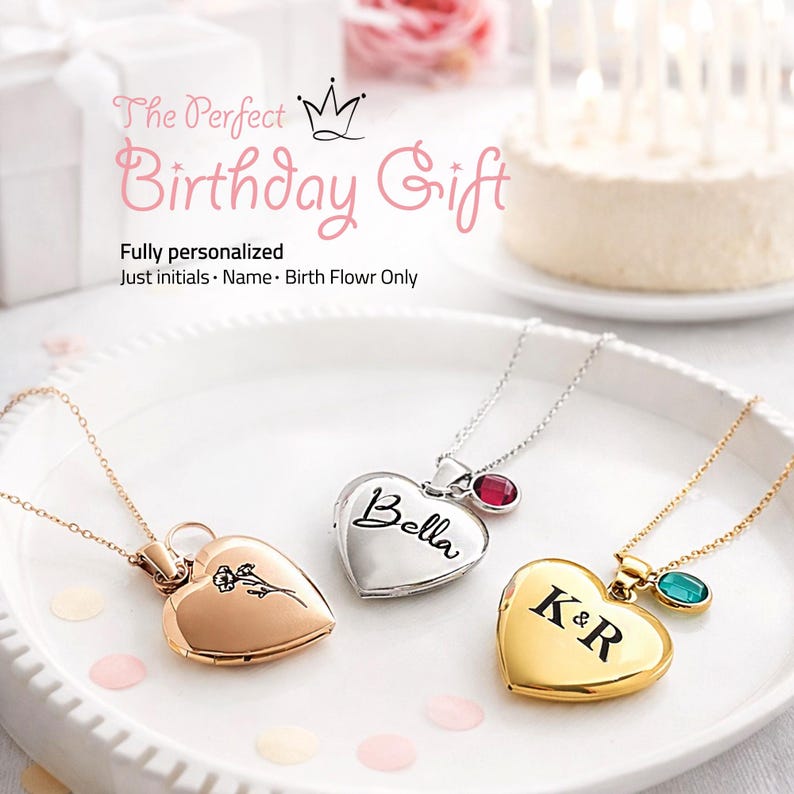 Birth Flower and Birthstone Jewelry