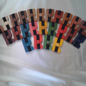RFID Blocage portefeuilles en bois avec Faraday Fabric et clip d’argent