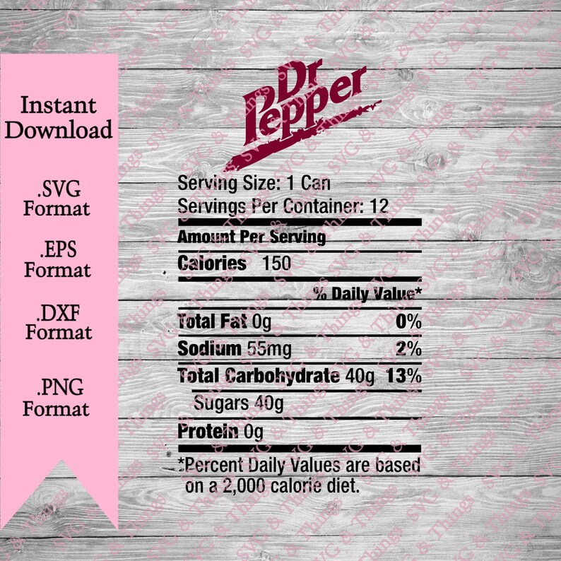 Dr Pepper Nutritional Fact