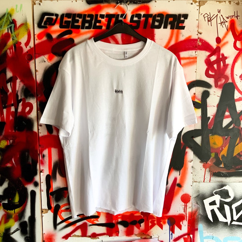 Handpainted Custom T-shirt with Spray \u2018\u2019 Fire of Samurai\u2019\u2019