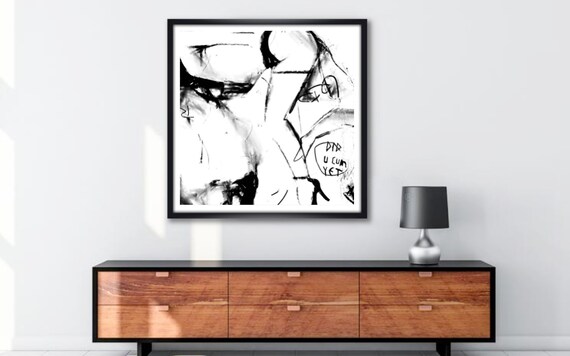 570px x 356px - Nude Art Abstract Porn Sex Threesome Black White Modern - Etsy Finland