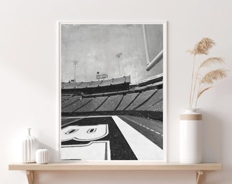 Buffalo Bills Stadium, Sketch Design, New Era Field, Modern Art, Football, Black White, Wall Art, Home Decor, Printable Download