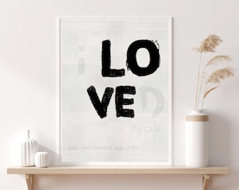 Love, Pop Art, Modern Art, Subtle Message, Ignorance, Streetart, Wall Art, Home Decor, Printable Download