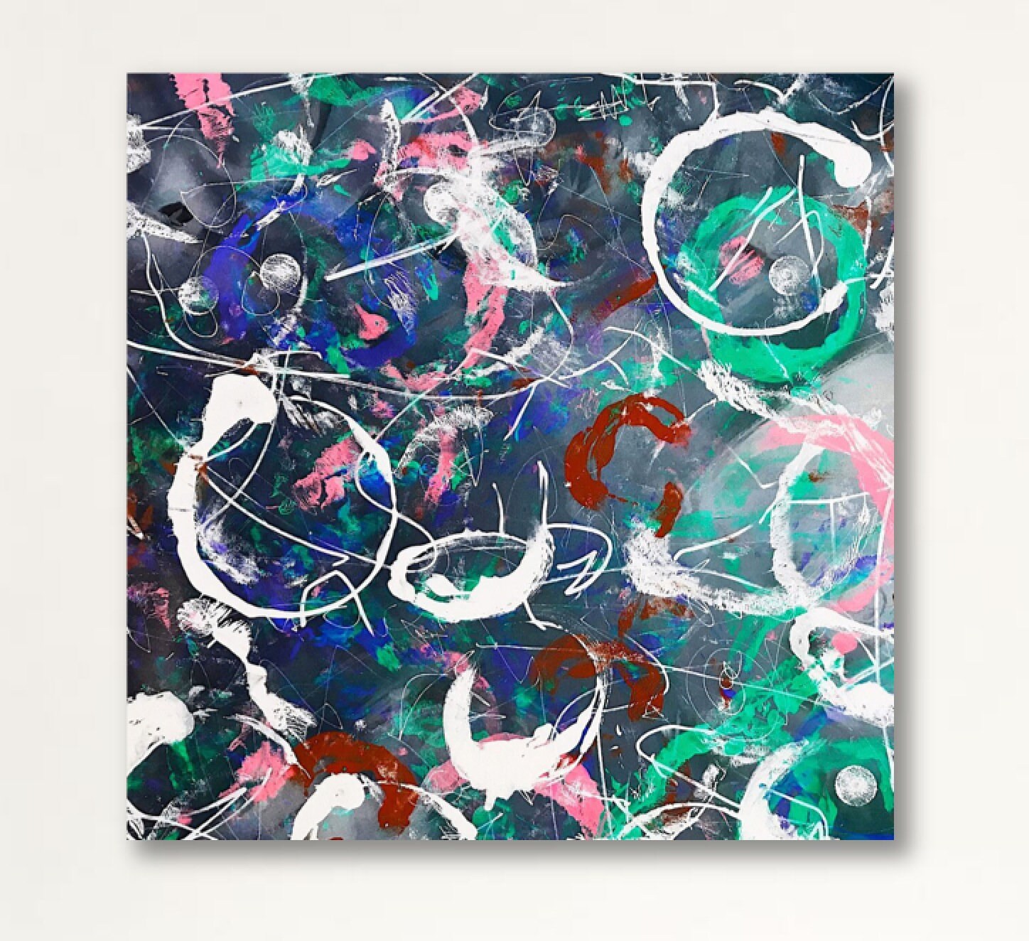 Large Abstract Painting Modern Art Contemporary Art Colors Etsy UK