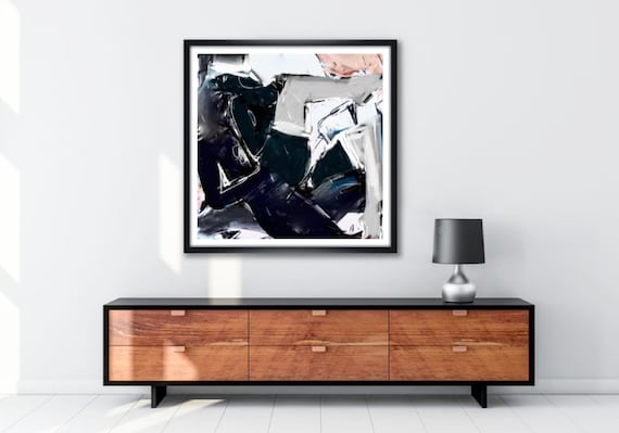 570px x 399px - Large Abstract Painting Ebony Porn Nude Art Sex Black - Etsy