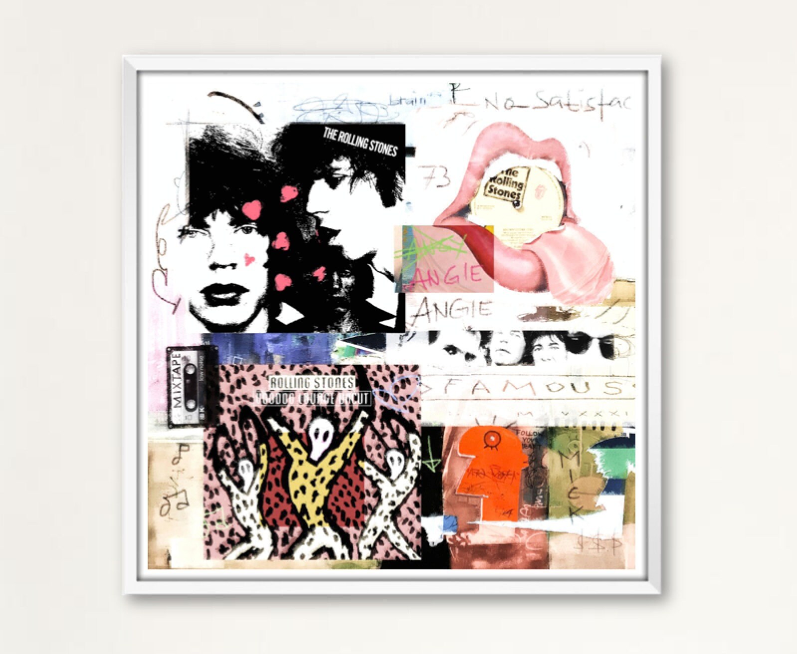 Rock N Roll Pop Art Music Stones Modern Art Angie - Etsy