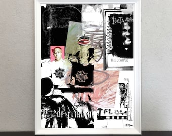 Pop Art, Neo Expressionism, Rap Hip Hop, Urban Street Art, Modern Vintage Truth Coming, Classic, Wall Art, Home Decor