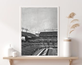M&T Bank Stadium, Baltimore Ravens, Skissdesign, Modern konst, Svartvitt, Fotbollsväggkonst, Heminredning, Utskrivbar nedladdning