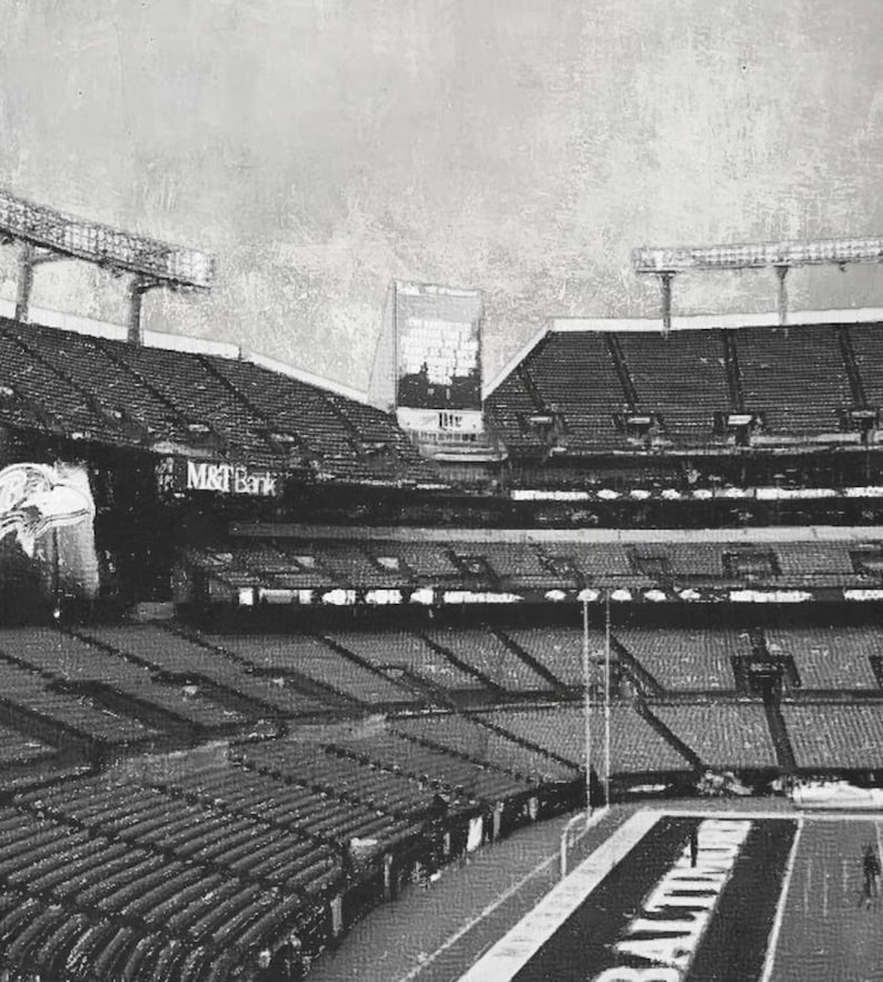 Sketch Design M/&T Bank Stadium Football Wall Art Black White Modern Art Home Decor Baltimore Ravens Printable Download