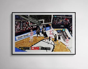 Nebraska Cornhuskers March Madness Basket Popkonst Expressionism College Vanderbilt