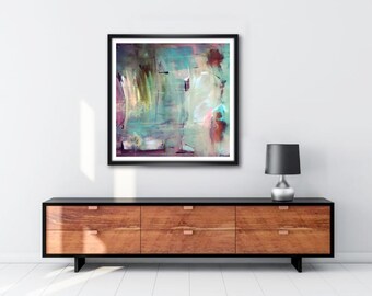 Large Abstract, Wall Art, Shipwreck, Beach, Colorful, Modern Art, Expressionism, Contemporary Art, Home Decor, Printable Download