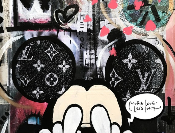 Mickey Mouse Pop Art Fashion Luxury LOVE Modern Art Paris -  Israel