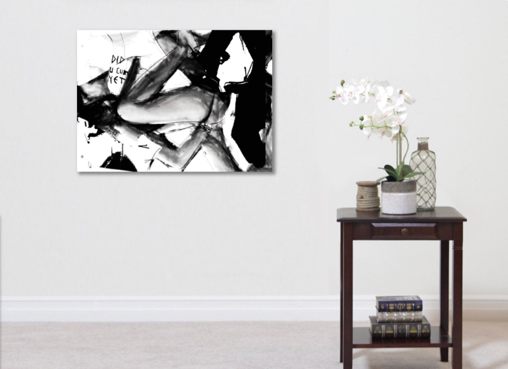 Abstract Nude Art Porn Cumshot Erotik Woman Shabby Black Foto