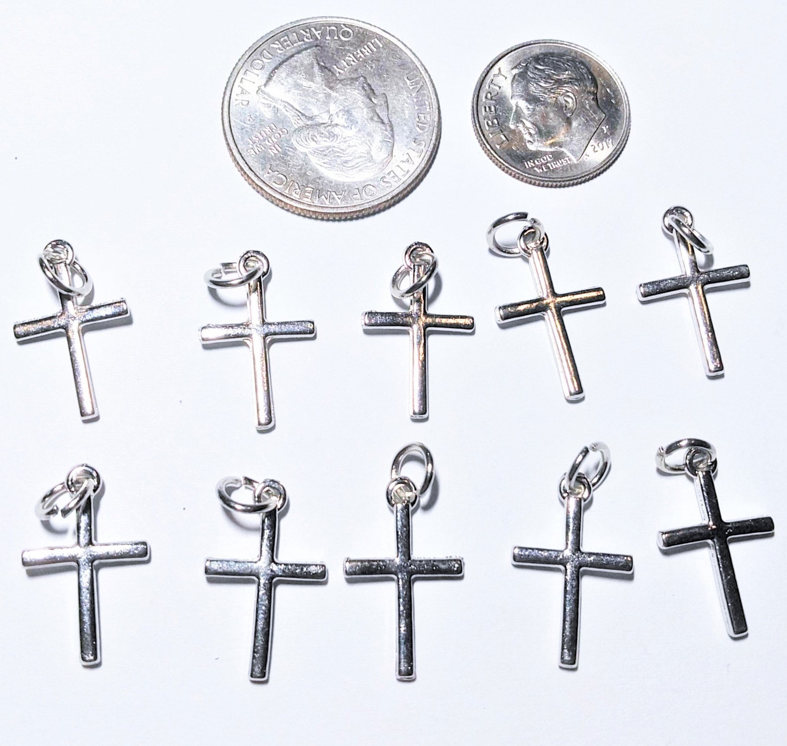 Assorted Silver Cross Lots Great for Jewelry Making inc Etsy