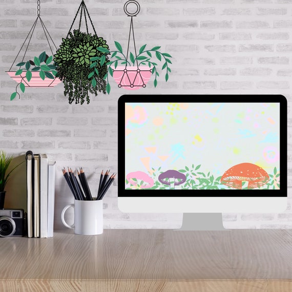 Neon Mushroom Abstract Wallpaper Desktop Wallpaper Laptop Etsy Neon Mushroom Abstract Wallpaper Desktop Wallpaper Laptop Etsy