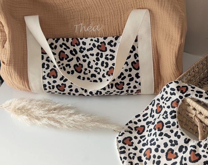 Featured listing image: Customizable duffel bag | Travel bag | Diaper bag | Children's bag | Weekend bag | Travel bag | Personalization Embroidery
