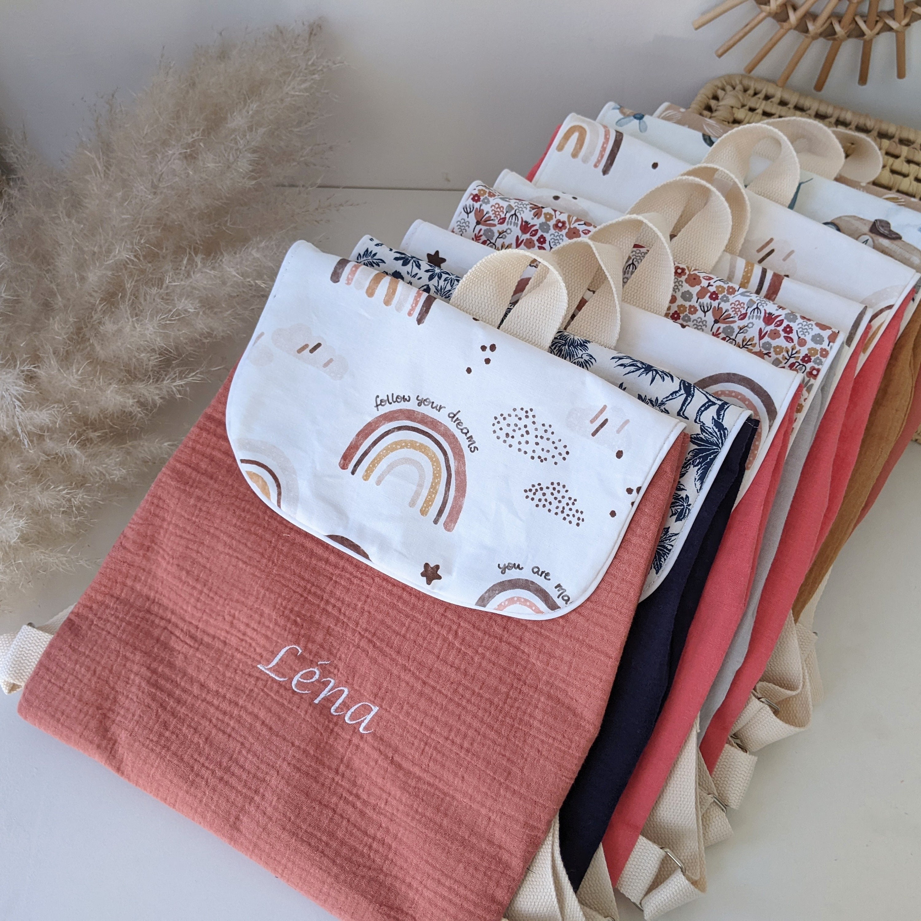 Ludilabel  Petit sac de rangement illustré et personnalisé pour la crèche  et la maternelle