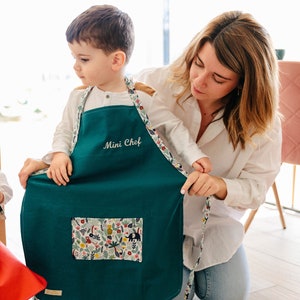 Tablier et toque Enfant avec un kit Pâtisserie Garçon ou Fille – Cuisiner  Sympa