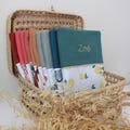 Personalized health record cover | Original birth gift | Baby embroidery product logo