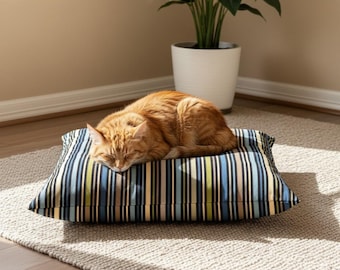 Orthopedic Pillow Dog Bed Medium, Memory Foam Pet Bed with Removable Washable Cover, Thick Supportive Cat & Dog Cushion Bed