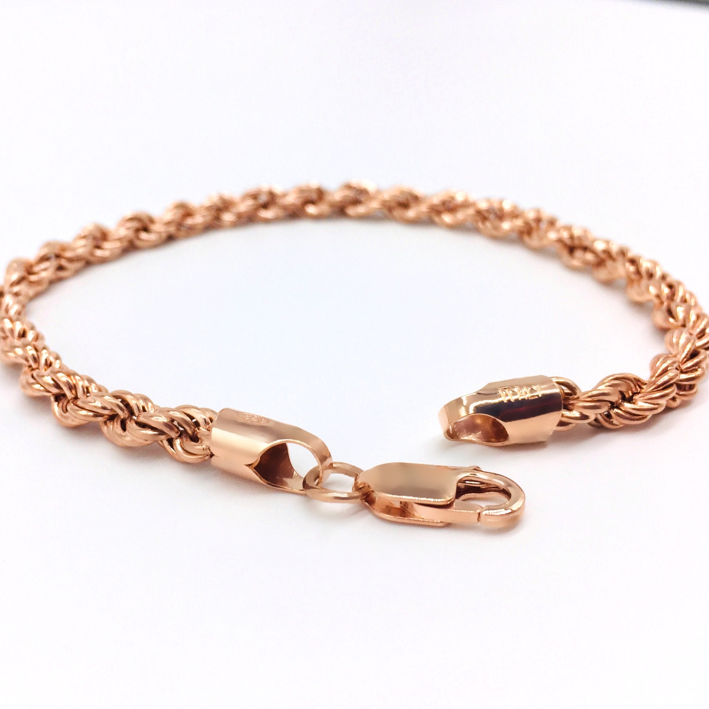 Rope chain bracelet Twisted mens bracelet Long distance Etsy