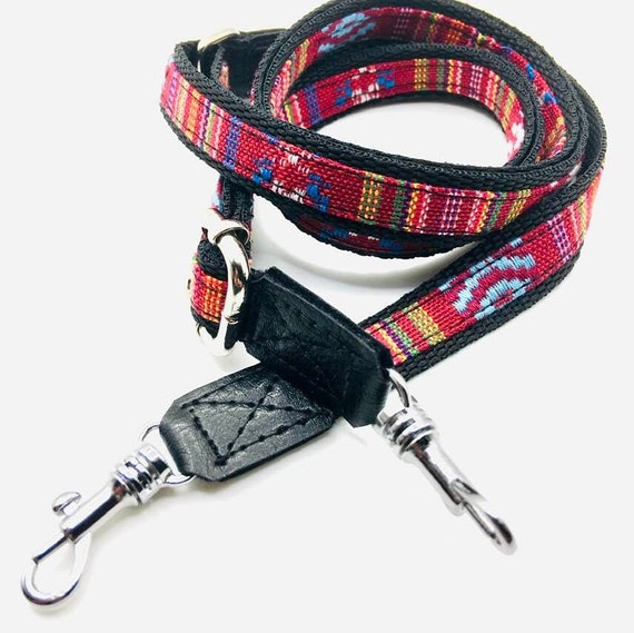 Schultergurt Handygurt Ethno Boho rot-braun bunt 15 mm breit - Main Image