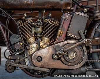 Antique Indian Motorcycle, New Smyrna Speedway, October 2023