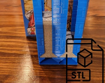 STL Digital Download - Carcassonne Tile Holder and Dispenser