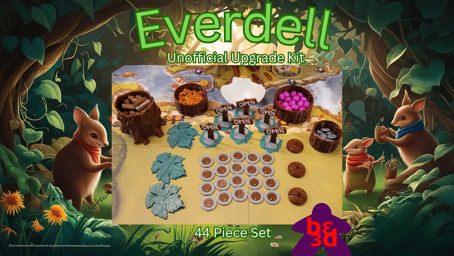 Everdell Baskets - Unofficial 3D Printed Add-Ons