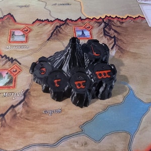 War of the Ring 2nd Edition Mount Doom Black w/Red text