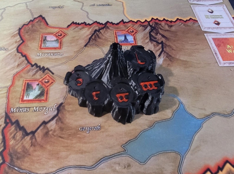 War of the Ring 2nd Edition Mount Doom Black w/Red text