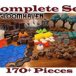 Décors et pièces de jeu 3D Gloomhaven - Ensemble complet