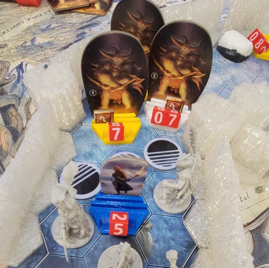 Frosthaven/gloomhaven Monster Bases Numbered Dice Etsy