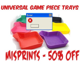 Misprint - Universal Game Piece Holder and Token Trays - Read Description!!!