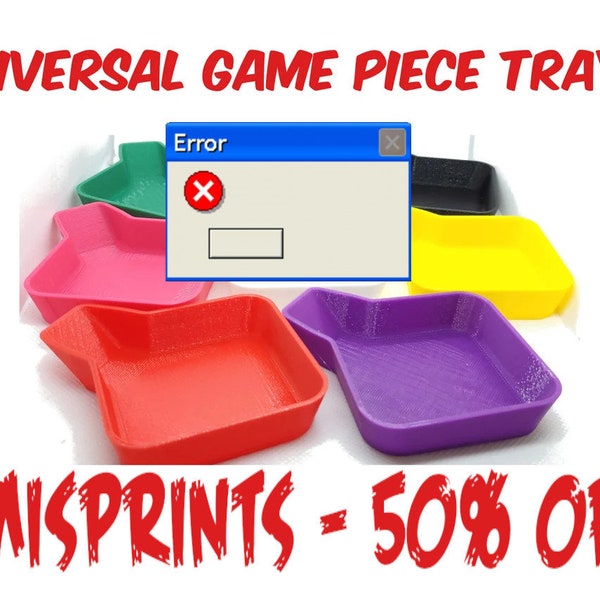 Misprint - Universal Game Piece Holder and Token Trays - Read Description!!!