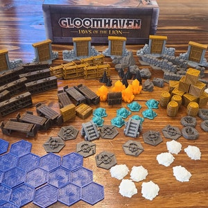 Gloomhaven Jaws of the Lion 3D Game Pieces