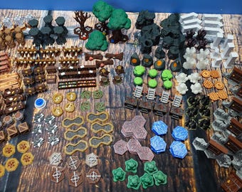 Gloomhaven Scenery Set: Enhanced 3D Terrain, Over 200 Pieces