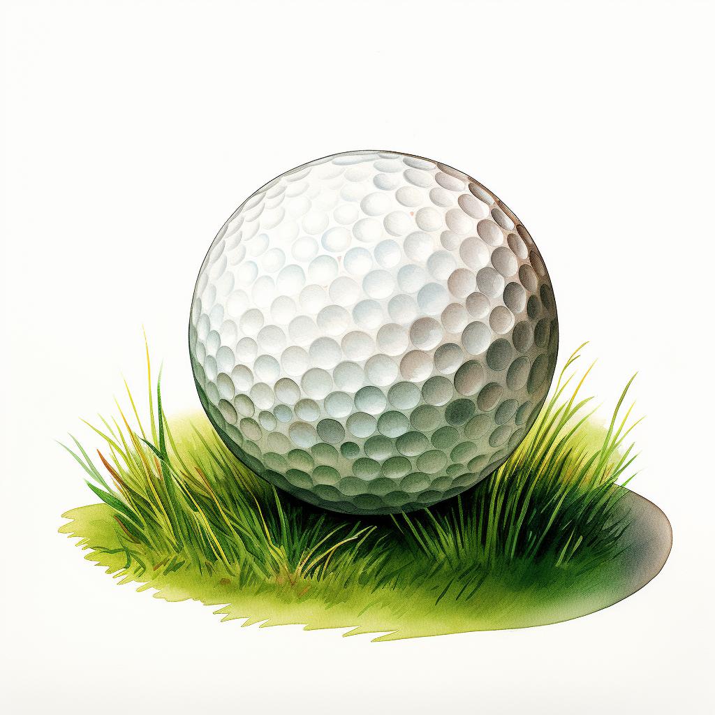Golf Ball, Printable Watercolor Clipart, 10 High Quality Watercolor ...